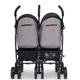 Прогулочная коляска для двойни EasyGo Comfort Duo 2019 grey fox Серая (9318) - зображення 4