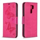 Чехол-книжка с рисунком UniCase Butterfly Pattern для Xiaomi Redmi 9 - Rose - изображение 4