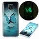 Силиконовый (TPU) чехол Deexe LumiCase для Xiaomi Redmi Note 9 Pro / Note 9 Pro Max / Note 9s - Blue Butterfly - изображение 1