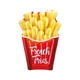 Надувной плотик Intex 58775 Картошка Фри (175x132 см) French Fries Float - изображение 1