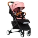 Детская коляска Bene Baby D200 Прогулочная розовая на чёрной раме - изображение 1