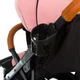 Детская коляска Bene Baby D200 Прогулочная розовая на чёрной раме - изображение 9
