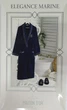Халат мужской Maison D'or Elegance Marine Ecru XL - изображение 2