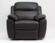 Крісло Реклайнер ВЕГА VS 102 х 90 х 88 чорне механічне (єкошкіра) - зображення 1