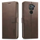 Чохол LC.IMEEKE Wallet Case для Xiaomi Redmi Note 9 - Coffee - зображення 1