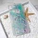 Чехол Glitter для Xiaomi Redmi Note 5 / Note 5 Pro Global Бампер Жидкий блеск Бирюзовый - изображение 2
