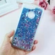Чохол Glitter для Huawei P Smart 2018 / FIG-LX1 / FIG-LA1 Бампер Рідкий блиск Синій Без бренду - зображення 1