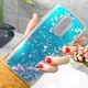 Чохол Glitter для Xiaomi Redmi Note 4 / Note 4 Pro (Mediatek) Бампер Рідкий блиск синій Без бренду - зображення 1