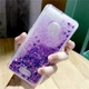 Чехол Glitter для Xiaomi Redmi 6A Бампер Жидкий блеск Фиолетовый - изображение 7