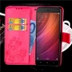 Чехол Clover для Xiaomi Redmi 4X книжка кожа PU с визитницей малиновый - изображение 2