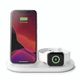 Зарядное устройство Belkin 3-in-1 Wireless Pad/Stand/Apple Watch, white (WIZ001VFWH) - изображение 5