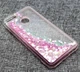 Чохол Glitter для Huawei P Smart 2018 / FIG-LX1 / FIG-LA1 Бампер Рідкий блиск серце Рожевий Без бренду - зображення 2