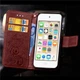 Чохол Clover для iPhone 5 / 5s / SE Книжка шкіра PU коричневий Без бренду - зображення 1
