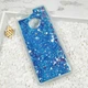 Чохол Glitter для Huawei P Smart 2018 / FIG-LX1 / FIG-LA1 Бампер Рідкий блиск Синій Без бренду - зображення 2
