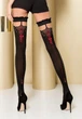 Панчохи Passion ST100 3/4 red M/L р Чорний/червоний (PS23626) - зображення 6