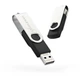USB флеш накопитель eXceleram 16GB P1 Series Silver/Black USB 2.0 (EXP1U2SIB16). 56178 - изображение 1