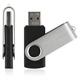 USB флеш накопитель eXceleram 16GB P1 Series Silver/Black USB 2.0 (EXP1U2SIB16). 56178 - изображение 4