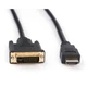 Кабель мультимедийный HDMI to DVI 24+1 3.0m Vinga (VCPHDMIDVI3) - изображение 4