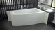 Ванна акрилова Besco LUNA 150x80 ліва з панелькою та ніжками (WAL-150-NP) - зображення 3