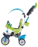 Велосипед детский Smoby Toys Беби Драйвер металлический с козырьком и багажником зелено-голубой (741200) - изображение 2
