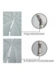 Пляжный зонт с наклоном 200 см Umbrella Anti-UV ромашка Синий нейлон (YU8SH2122) - изображение 5