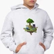 Дитячий худі МайнКрафт (MineCraft) Світло-сірий меланж (9298-1177) 152 см - зображення 1