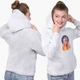 Дитячий худі Біллі Айліш (Billie Eilish) Світло-сірий меланж (9298-1605) 164 см - зображення 4