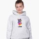 Детский худи Лайк (Likee Cat) Светло-серый меланж (9298-1040) 164 см - изображение 2