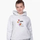 Детский худи Лайк (Likee Cat) Светло-серый меланж (9298-1039) 164 см - изображение 2