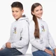 Детский худи БТС (BTS) Светло-серый меланж (9298-1066) 140 см - изображение 5