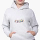Детский худи БТС (BTS) Светло-серый меланж (9298-1061) 164 см - изображение 3