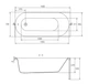 Ванна CERSANIT Octavia ABS S301-252 160x70 + ножки PW01/S906-001 - изображение 5
