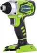 Аккумуляторный ударный шуруповерт Greenworks G24ID (3801307) - изображение 1