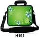 Сумка для нетбука/планшета 13.3" HQ-Tech H191 "Абстракция цветы зеленые" картинка с фотографическим качеством - изображение 3