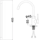 Смеситель-кран кухонный SILVER Basis SLIN0484BL - изображение 2
