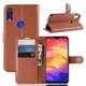 Чохол IETP для Xiaomi Redmi Note 7 / Redmi Note 7 Pro книжка шкіра PU коричневий Без бренду - зображення 1