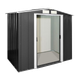 Сарай металлический ECO 202x182x181 см серый с белым - изображение 1