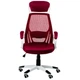 Кресло руководителя Briz red/white E0901 - изображение 2