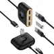 HUB адаптер внешний BASEUS USB Square Round USB 3.0 + 3USB 2.0 (1m) черный - изображение 3
