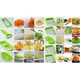 Овочерізка ручна Nicer Dicer Plus з прозорим контейнером і пластика Maestro, колір-салатовий. - зображення 3