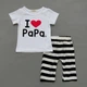 Костюм I love papa Xirubaby для девочки 110 см Белый 6761 - изображение 1