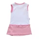 Сарафан "Котята" Mikoz kids для девочки 74 см Белый с розовым 8928 - изображение 2