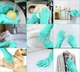 Силиконовая перчатка для мытья посуды Magic Silicone Gloves Многофункциональная щетка Бирюзовый - изображение 1