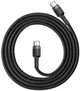 Кабель Baseus Cafule Type-C 3A PD 2.0 60W Flash Charging 1.0 м Grey/Black (CATKLF-GG1) - изображение 1