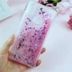 Чехол Glitter для Xiaomi Redmi Note 7 / Redmi Note 7 Pro Бампер Жидкий блеск сердце Розовый - изображение 2