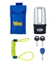Замок VIRO MOTO BLINDATO EXTREME STAINLESS_STEEL 3KEY 83 мм - зображення 5
