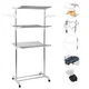 Сушилка для белья и одежды Garment Rack With Wheels, Раскладная Вертикальная на 3 яруса - изображение 1