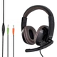 Игровые наушники KONI KS-996 с микрофоном проводные Black/Brown (KS-996) - изображение 1