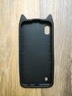 Объемный 3d силиконовый чехол Candy для Samsung A10 2019 Galaxy A105f Усатый кот черный - изображение 2