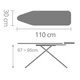 Дошка прасувальна Brabantia 110x30 см Краплі води (100628) - зображення 3